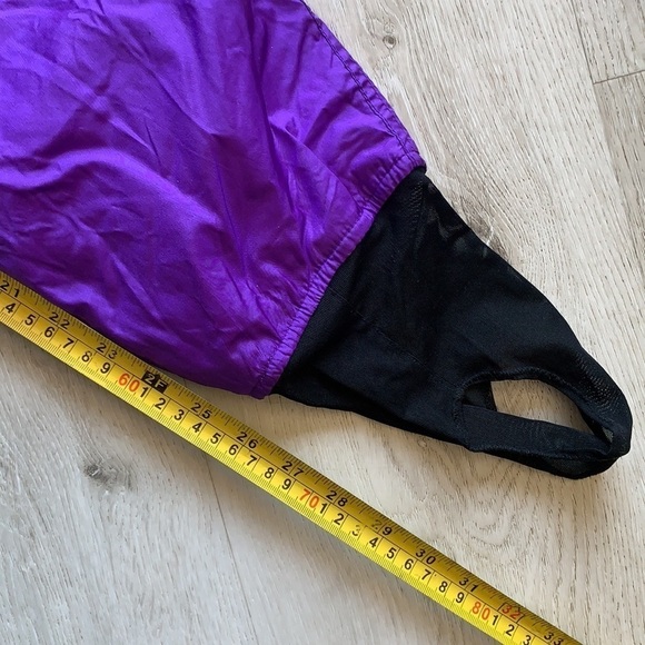 Vintage Edelweiss Purple Ski Snow Pants high waist shimmer retro size 14 women’s - Picture 11 of 15